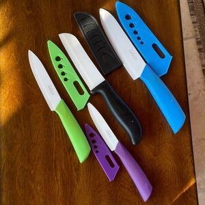 Ceramic Knife Set With Sheaths